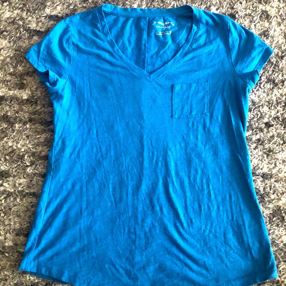 Blue Vneck
